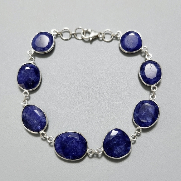 Sapphire sterling silver Bracelet - Picture 7 of 7